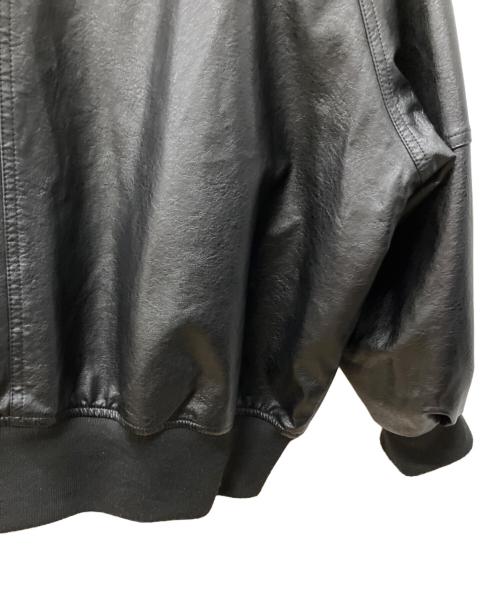 FREAK'S STORE（フリークスストア）FREAK'S STORE (フリークスストア) フェイクレザーブルゾン ブラック サイズ:Freeの古着・服飾アイテム
