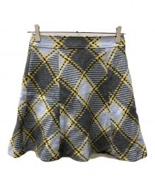 BURBERRY BLUE LABEL（バーバリー ブルー レーベル）の古着「ミディスカート」｜グレースカイブルー