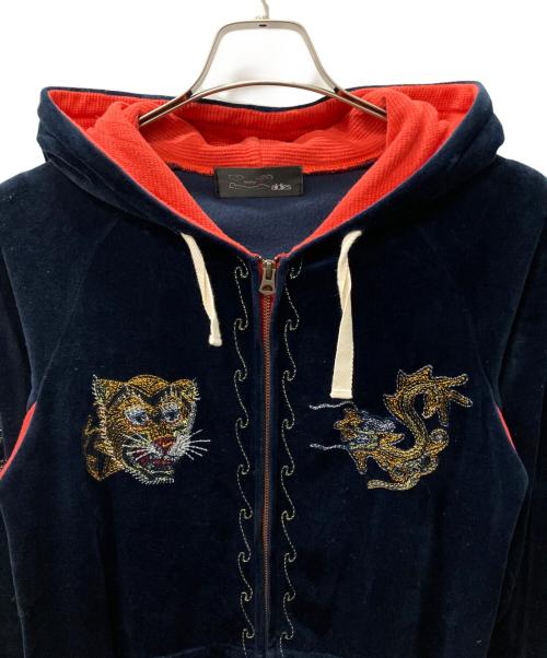 ALDIES（アールディーズ）ALDIES (アールディーズ) ジップパーカー ネイビー サイズ:Mの古着・服飾アイテム