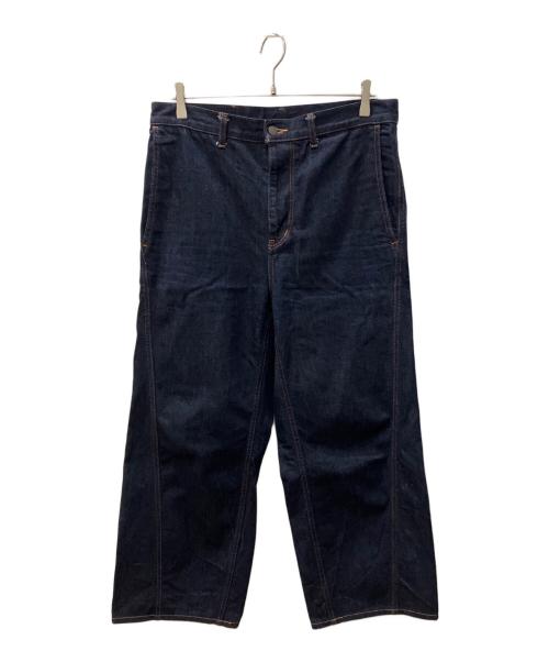 EDIFICE（エディフィス）EDIFICE (エディフィス) ワイドデニムパンツ インディゴ サイズ:Mの古着・服飾アイテム