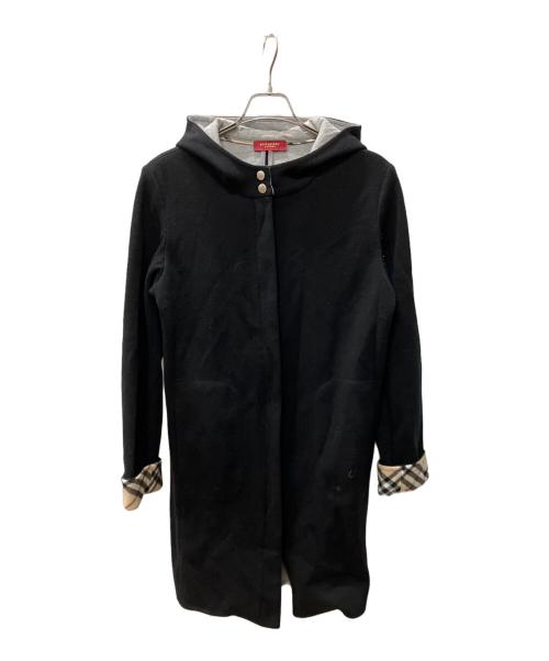 BURBERRY LONDON（バーバリーロンドン）BURBERRY LONDON (バーバリーロンドン) ロングパーカー ブラック サイズ:サイズタグ欠品の古着・服飾アイテム