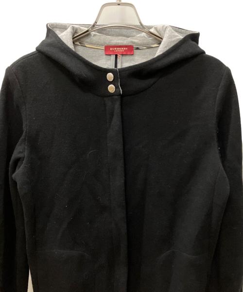 BURBERRY LONDON（バーバリーロンドン）BURBERRY LONDON (バーバリーロンドン) ロングパーカー ブラック サイズ:サイズタグ欠品の古着・服飾アイテム