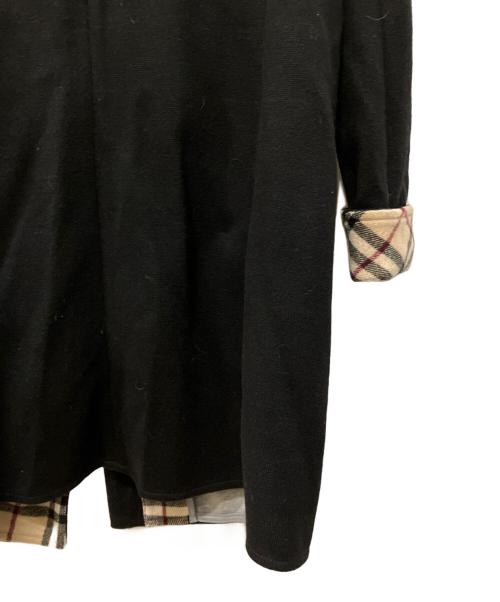 BURBERRY LONDON（バーバリーロンドン）BURBERRY LONDON (バーバリーロンドン) ロングパーカー ブラック サイズ:サイズタグ欠品の古着・服飾アイテム