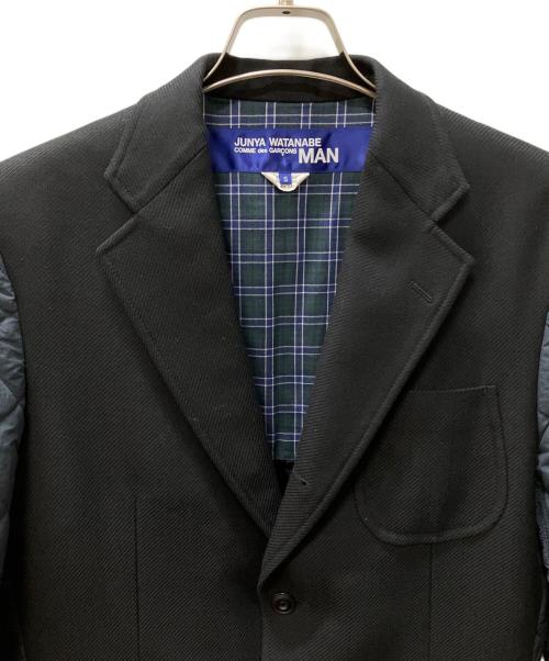COMME des GARCONS JUNYA WATANABE MAN（コム デ ギャルソン ジュンヤ ワタナベ マン）COMME des GARCONS JUNYA WATANABE MAN (コム デ ギャルソン ジュンヤ ワタナベ マン) 切替ジャケット ブラック サイズ:Sの古着・服飾アイテム