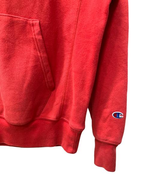 Champion REVERSE WEAVE（チャンピオン リバース ウィーブ）Champion REVERSE WEAVE (チャンピオン リバース ウィーブ) プルオーバーパーカー レッド サイズ:Mの古着・服飾アイテム