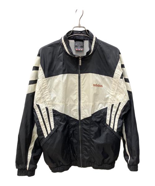 adidas（アディダス）adidas (アディダス) ナイロンジャケット ホワイト×ブラック サイズ:Lの古着・服飾アイテム