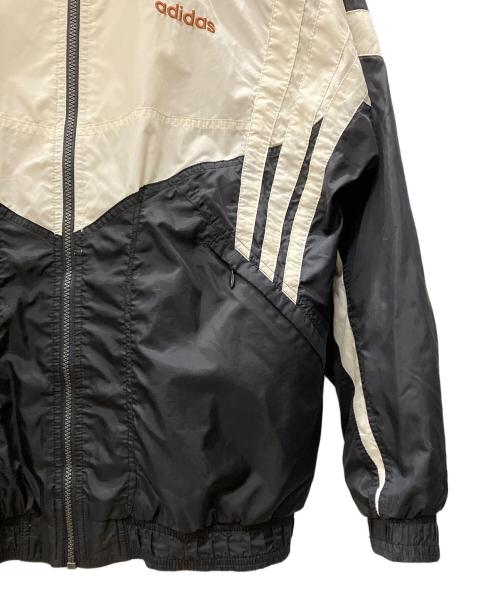 adidas（アディダス）adidas (アディダス) ナイロンジャケット ホワイト×ブラック サイズ:Lの古着・服飾アイテム