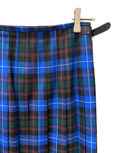 GLEN FYNE（グレンファイン）GLEN FYNE (グレンファイン) ラップスカート ブルー サイズ:Freeの古着・服飾アイテム