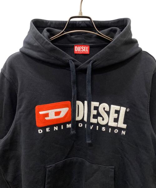 DIESEL（ディーゼル）DIESEL (ディーゼル) プルオーバーパーカー ブラック サイズ:Lの古着・服飾アイテム