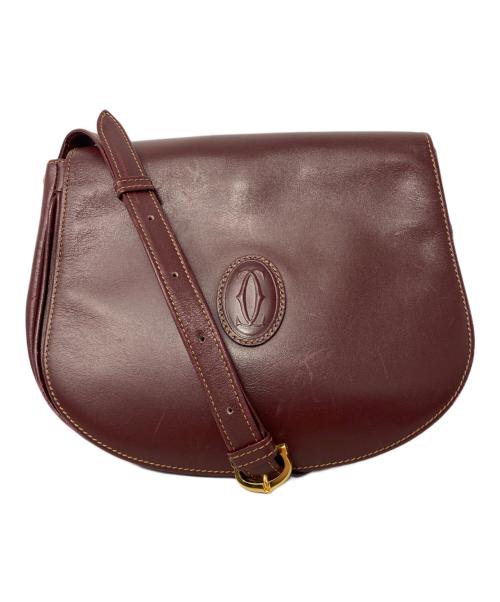 Cartier（カルティエ）Cartier (カルティエ) メッセンジャーバッグ ワインレッドの古着・服飾アイテム