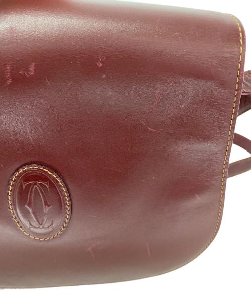 Cartier（カルティエ）Cartier (カルティエ) メッセンジャーバッグ ワインレッドの古着・服飾アイテム