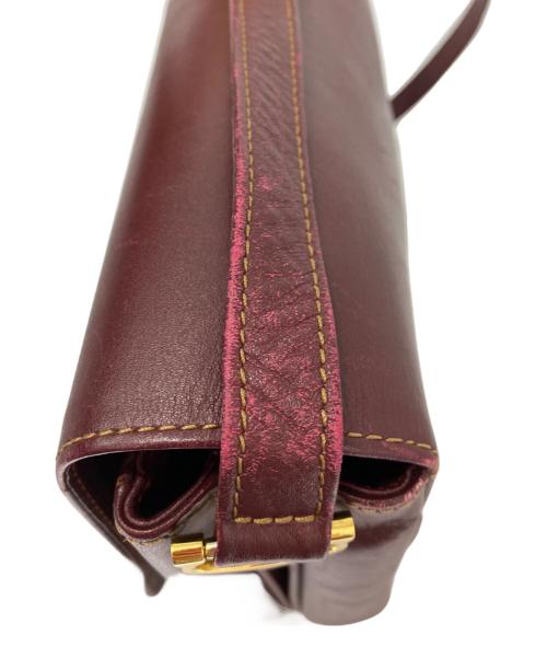 Cartier（カルティエ）Cartier (カルティエ) メッセンジャーバッグ ワインレッドの古着・服飾アイテム
