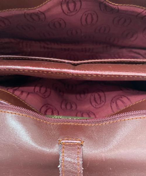 Cartier（カルティエ）Cartier (カルティエ) メッセンジャーバッグ ワインレッドの古着・服飾アイテム