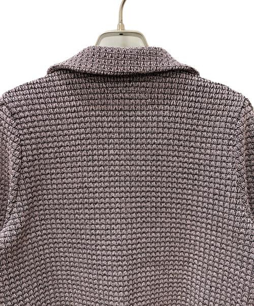 Jolie mignon（ジョリ―ミニョン）Jolie mignon (ジョリ―ミニョン) テーラードニットジャケット ピンク サイズ:40の古着・服飾アイテム