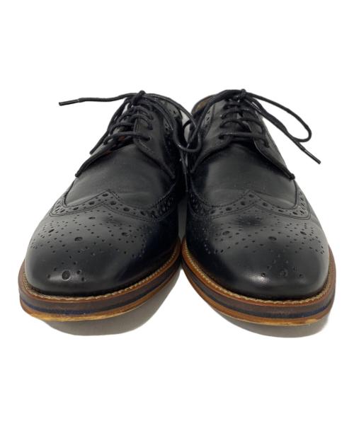JOHNSTON&MURPHY（ジョンストン＆マーフィー）JOHNSTON&MURPHY (ジョンストン＆マーフィー) ウィングチップシューズ ブラック サイズ:27cmの古着・服飾アイテム