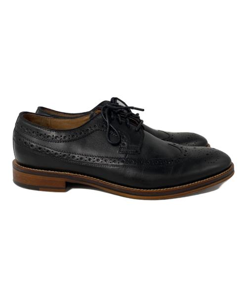 JOHNSTON&MURPHY（ジョンストン＆マーフィー）JOHNSTON&MURPHY (ジョンストン＆マーフィー) ウィングチップシューズ ブラック サイズ:27cmの古着・服飾アイテム