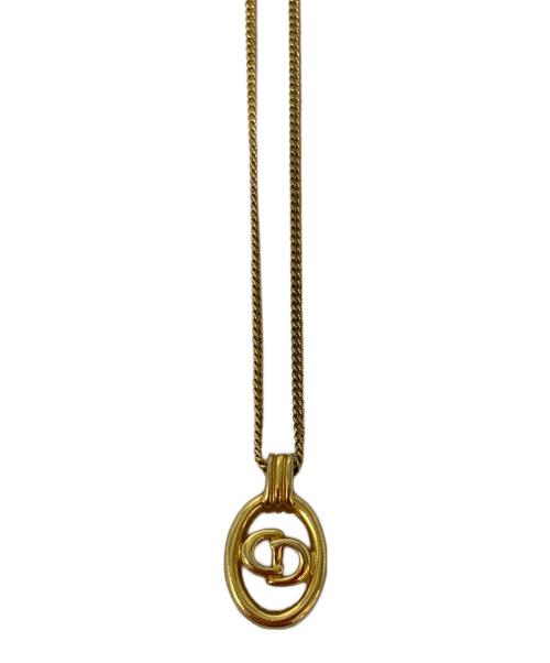 Christian Dior（クリスチャン ディオール）Christian Dior (クリスチャン ディオール) CDロゴネックレス ゴールドの古着・服飾アイテム