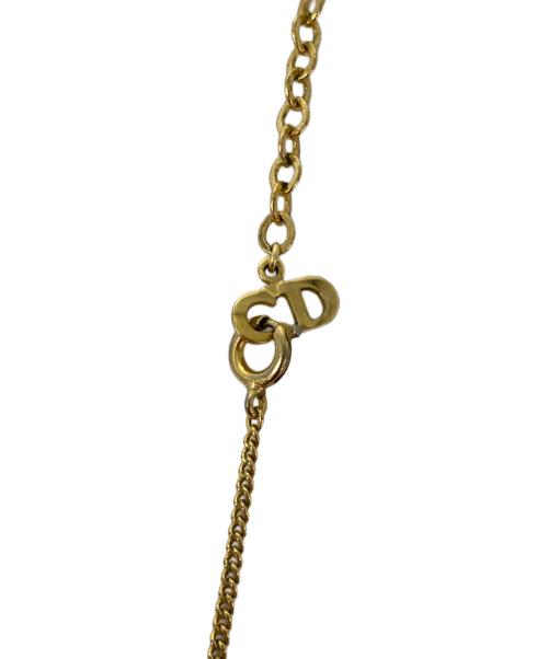 Christian Dior（クリスチャン ディオール）Christian Dior (クリスチャン ディオール) CDロゴネックレス ゴールドの古着・服飾アイテム