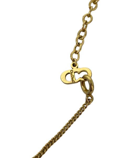 Christian Dior（クリスチャン ディオール）Christian Dior (クリスチャン ディオール) CDロゴネックレス ゴールドの古着・服飾アイテム
