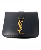 Saint Laurent Parisサンローランパリ）の古着「ラージジップウォレット “YSL ライン”」｜ブラック