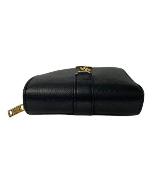 Saint Laurent Paris（サンローランパリ）Saint Laurent Paris (サンローランパリ) ラージジップウォレット “YSL ライン” ブラックの古着・服飾アイテム
