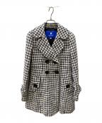 BLUE LABEL CRESTBRIDGEブルーレーベルクレストブリッジ）の古着「ジャガードピーコート」｜アイボリー