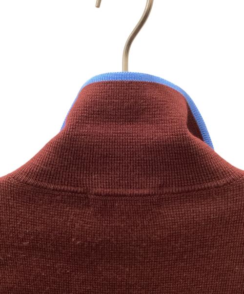SUPREME（シュプリーム）Supreme (シュプリーム) chest stripe zip up cardigan ワインレッド サイズ:Sの古着・服飾アイテム