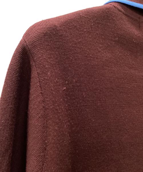SUPREME（シュプリーム）Supreme (シュプリーム) chest stripe zip up cardigan ワインレッド サイズ:Sの古着・服飾アイテム