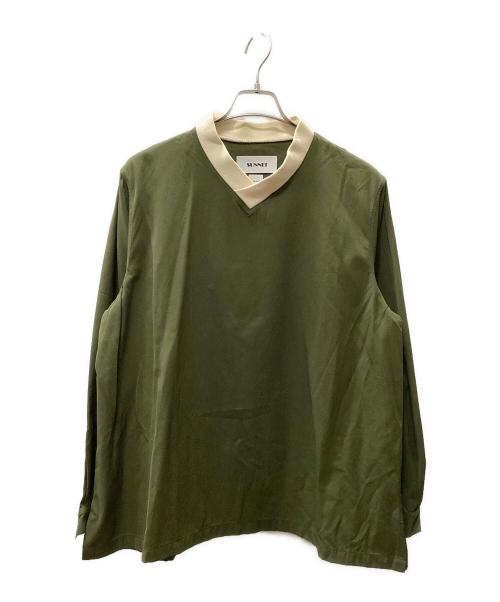 SUNNEI（スンネイ）SUNNEI (スンネイ) プルオーバーシャツ グリーン サイズ:XSの古着・服飾アイテム