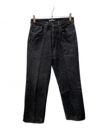 AURALEE（オーラリー）の古着「HARD TWIST DENIM 5P PANTS」｜ブラック