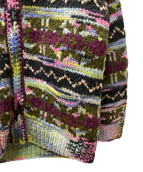 ARTESANIA（アルテサニア）artesania (アルテサニア) ニットパーカー マルチカラー サイズ:Sの古着・服飾アイテム