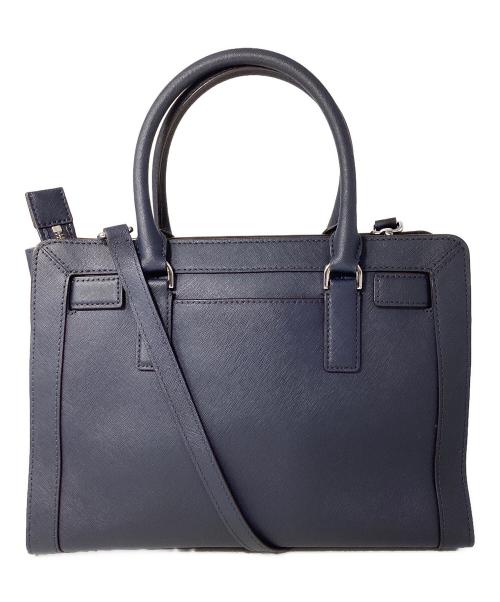MICHAEL KORS（マイケルコース）MICHAEL KORS (マイケルコース) ２WAYレザートートバッグ ネイビーの古着・服飾アイテム