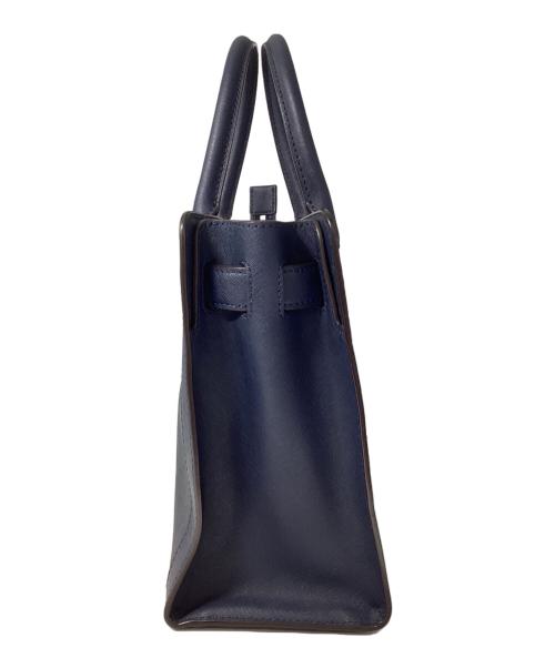 MICHAEL KORS（マイケルコース）MICHAEL KORS (マイケルコース) ２WAYレザートートバッグ ネイビーの古着・服飾アイテム