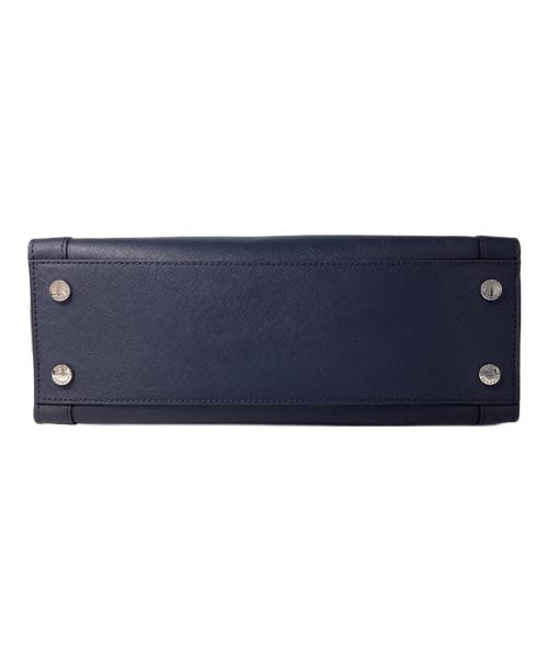 MICHAEL KORS（マイケルコース）MICHAEL KORS (マイケルコース) ２WAYレザートートバッグ ネイビーの古着・服飾アイテム