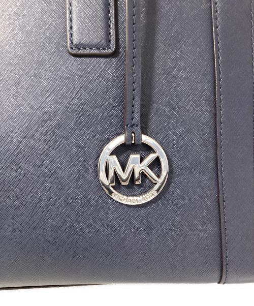 MICHAEL KORS（マイケルコース）MICHAEL KORS (マイケルコース) ２WAYレザートートバッグ ネイビーの古着・服飾アイテム