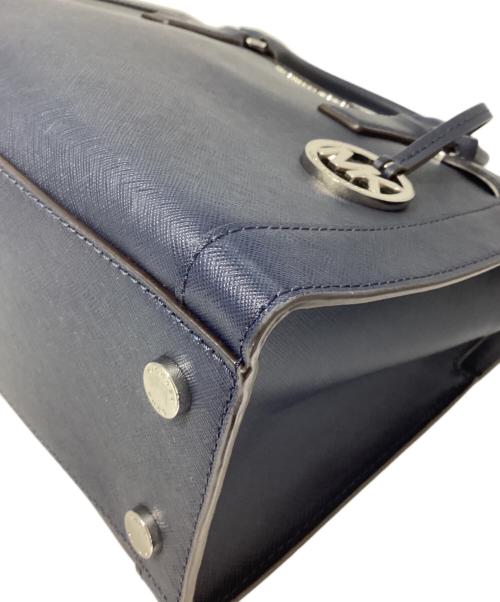 MICHAEL KORS（マイケルコース）MICHAEL KORS (マイケルコース) ２WAYレザートートバッグ ネイビーの古着・服飾アイテム