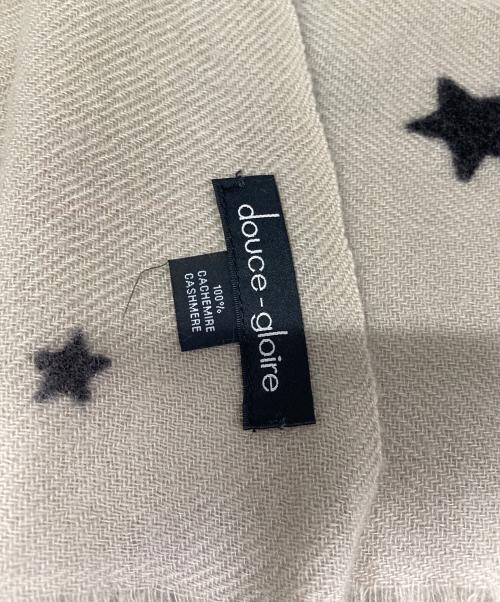 douce gloire（ドゥースゴロワー）DOUCE GLOIRE (ドゥースゴロワー) カシミヤマフラー グレーの古着・服飾アイテム