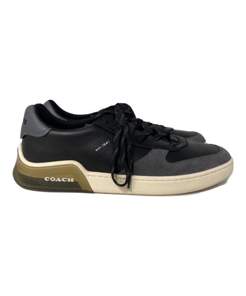 COACH（コーチ）COACH (コーチ) ローカットスニーカー ブラック×グレー サイズ:27cmの古着・服飾アイテム