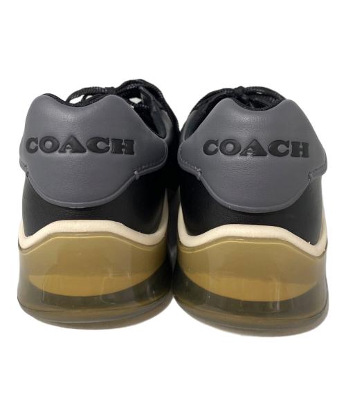 COACH（コーチ）COACH (コーチ) ローカットスニーカー ブラック×グレー サイズ:27cmの古着・服飾アイテム
