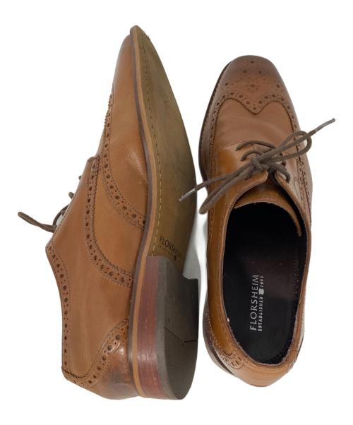 Florsheim（フローシャイム）Florsheim (フローシャイム) ウィングチップシューズ ブラウン サイズ:10 1/2の古着・服飾アイテム
