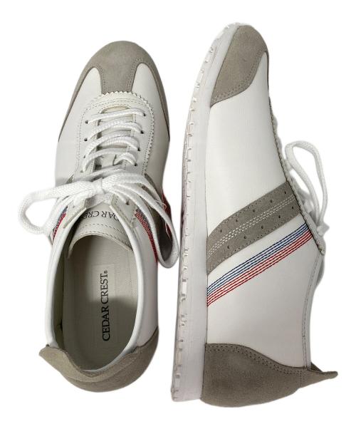 CEDAR CREST（セダークレスト）CEDAR CREST (セダークレスト) スニーカー ホワイト サイズ:28cm 未使用品の古着・服飾アイテム