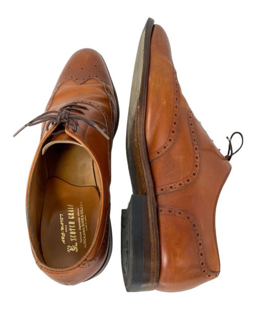 SCOTCH GRAIN（スコッチグレイン）SCOTCH GRAIN (スコッチグレイン) ウィングチップシューズ ブラウン サイズ:27cmの古着・服飾アイテム