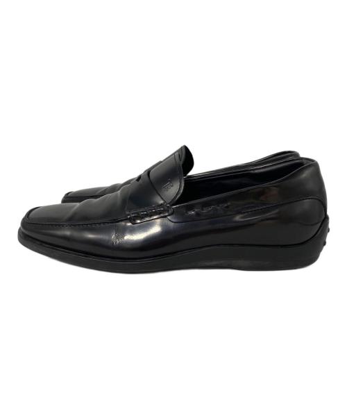 TOD'S（トッズ）TOD'S (トッズ) コインローファー ブラック サイズ:8 1/2の古着・服飾アイテム