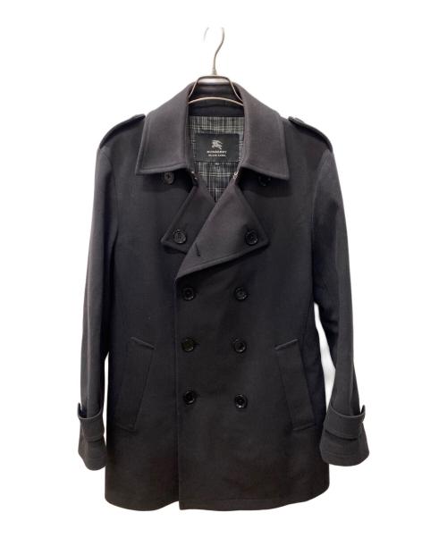 BURBERRY BLACK LABEL（バーバリーブラックレーベル）BURBERRY BLACK LABEL (バーバリーブラックレーベル) Pコート ブラック サイズ:Lの古着・服飾アイテム