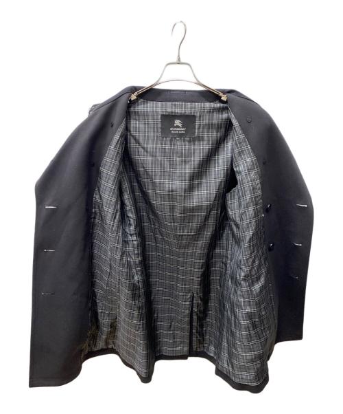 BURBERRY BLACK LABEL（バーバリーブラックレーベル）BURBERRY BLACK LABEL (バーバリーブラックレーベル) Pコート ブラック サイズ:Lの古着・服飾アイテム