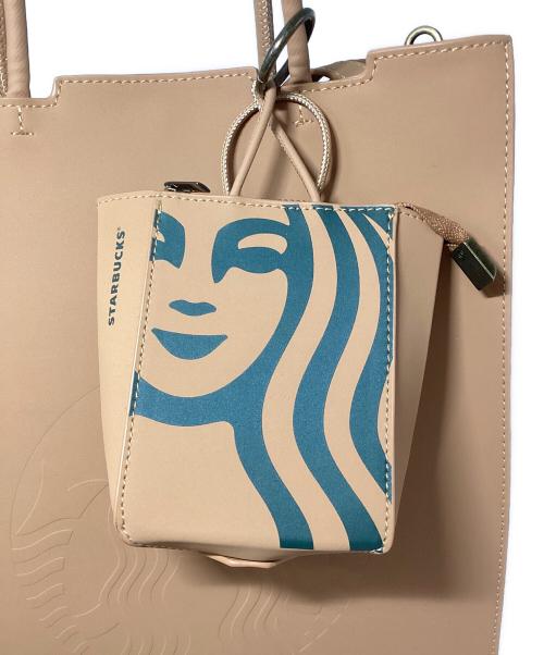 STARBUCKS COFFEE（スターバックス コーヒー）STARBUCKS COFFEE (スターバックス コーヒー) 2wayレザートートバッグ カーキの古着・服飾アイテム