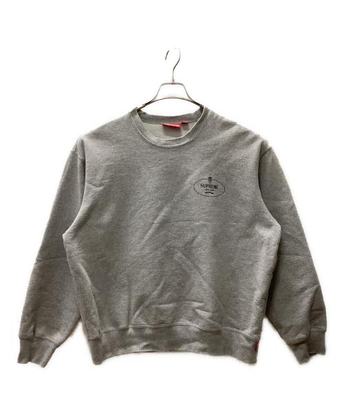 SUPREME（シュプリーム）Supreme (シュプリーム) 24FW crest Crewneck グレー サイズ:Mの古着・服飾アイテム
