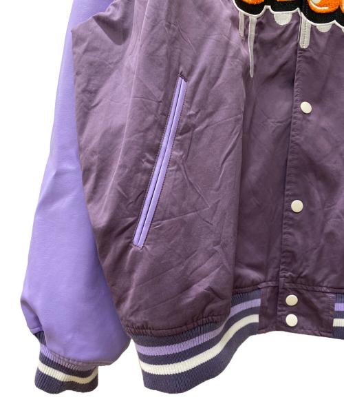 GALFY（ガルフィー）GALFY (ガルフィー) わんわん落書きスタジャン パープル サイズ:Lの古着・服飾アイテム