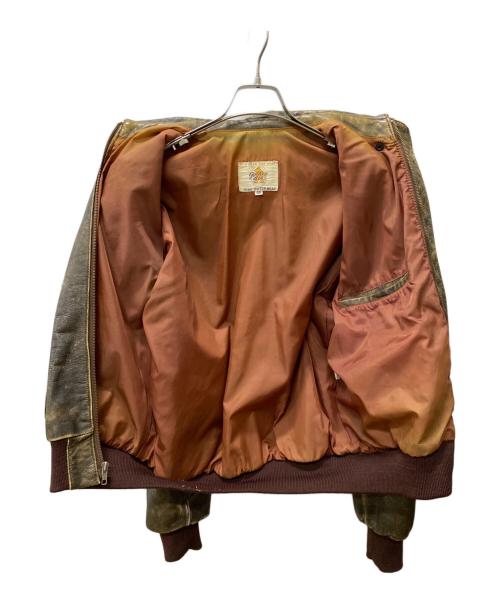 Golden Bear（ゴールデンベア）Golden Bear (ゴールデンベア) レザージャケット ブラウン サイズ:40の古着・服飾アイテム