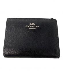 COACH（コーチ）の古着「2つ折り財布」｜ブラック